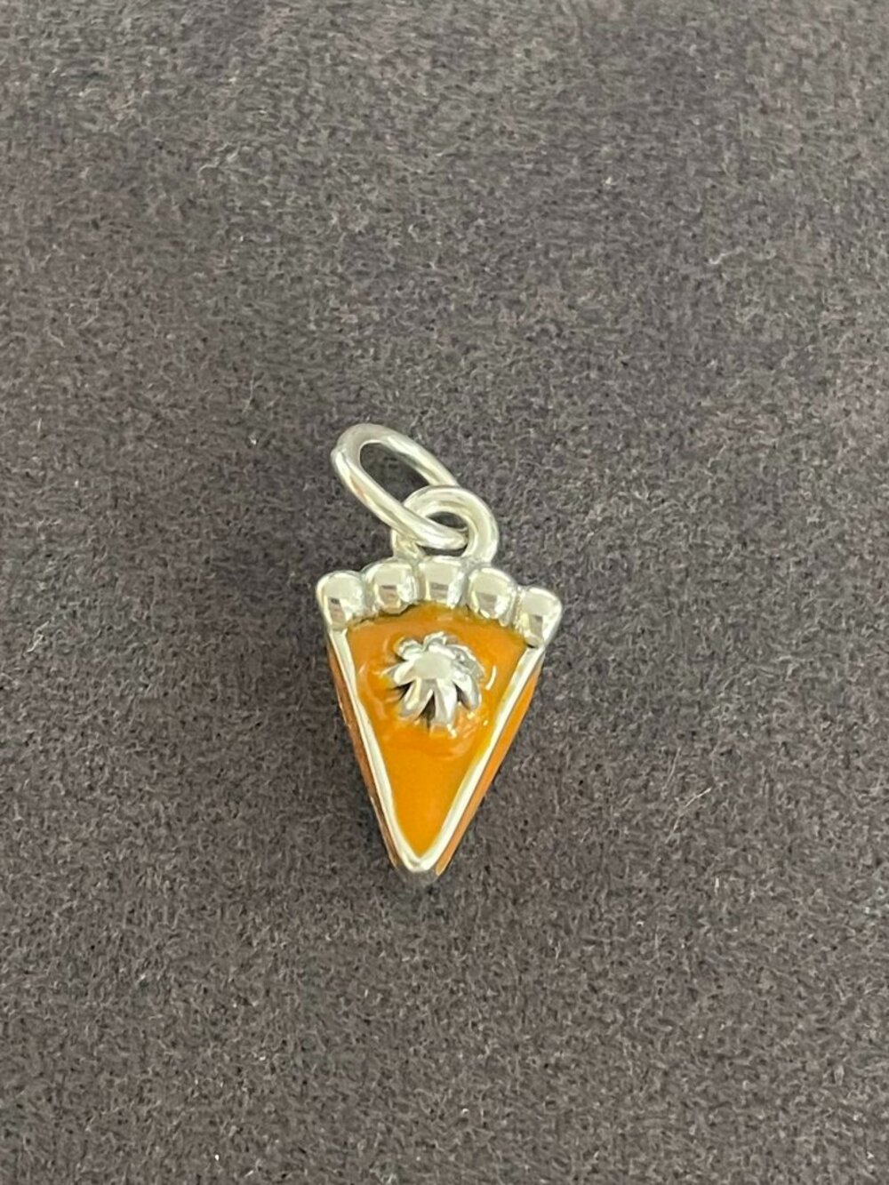 James Avery Enamel Pumpkin Pie Charm